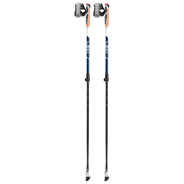 Leki - Smart Supreme - Nordic Walking Stöcke Gr 100 - 130 cm blau/weiß von Leki