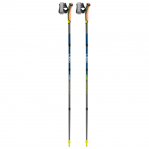 Leki - Traveller FX.One Carbon - Nordic Walking Stöcke Gr 105 cm;115 cm;125 cm;130 cm grau/gelb von Leki