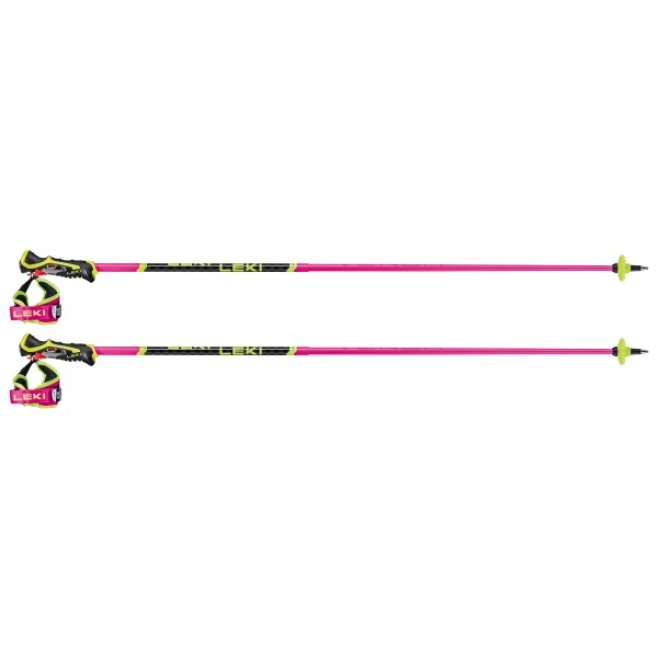 Leki - Venom SL 3D - Skistöcke Gr 120 cm rosa/gelb von Leki