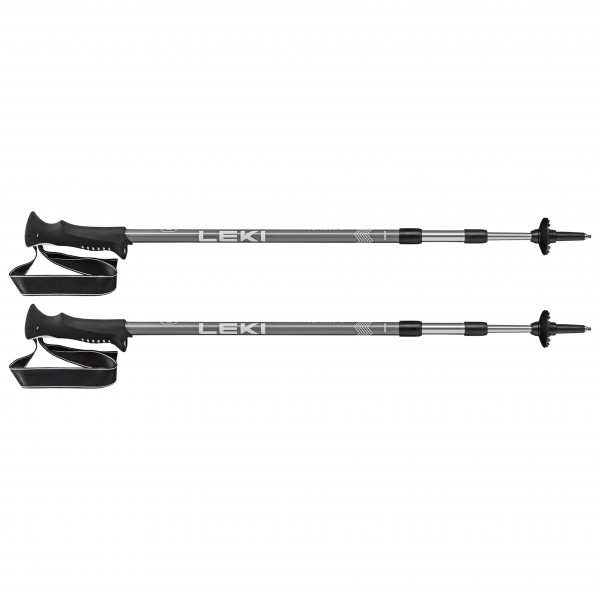 Leki - Voyager - Trekkingstöcke Gr 110 - 145 cm grau/weiß von Leki