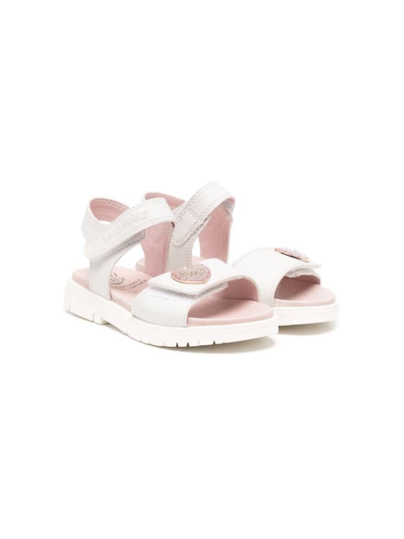 Lelli Kelly Adele heart-patch leather sandals - White von Lelli Kelly