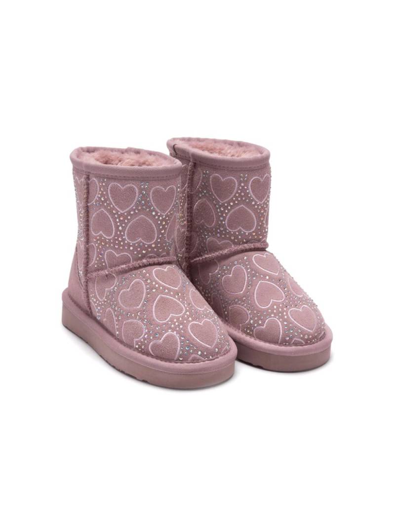 Lelli Kelly embroidered-heart boots - Pink von Lelli Kelly