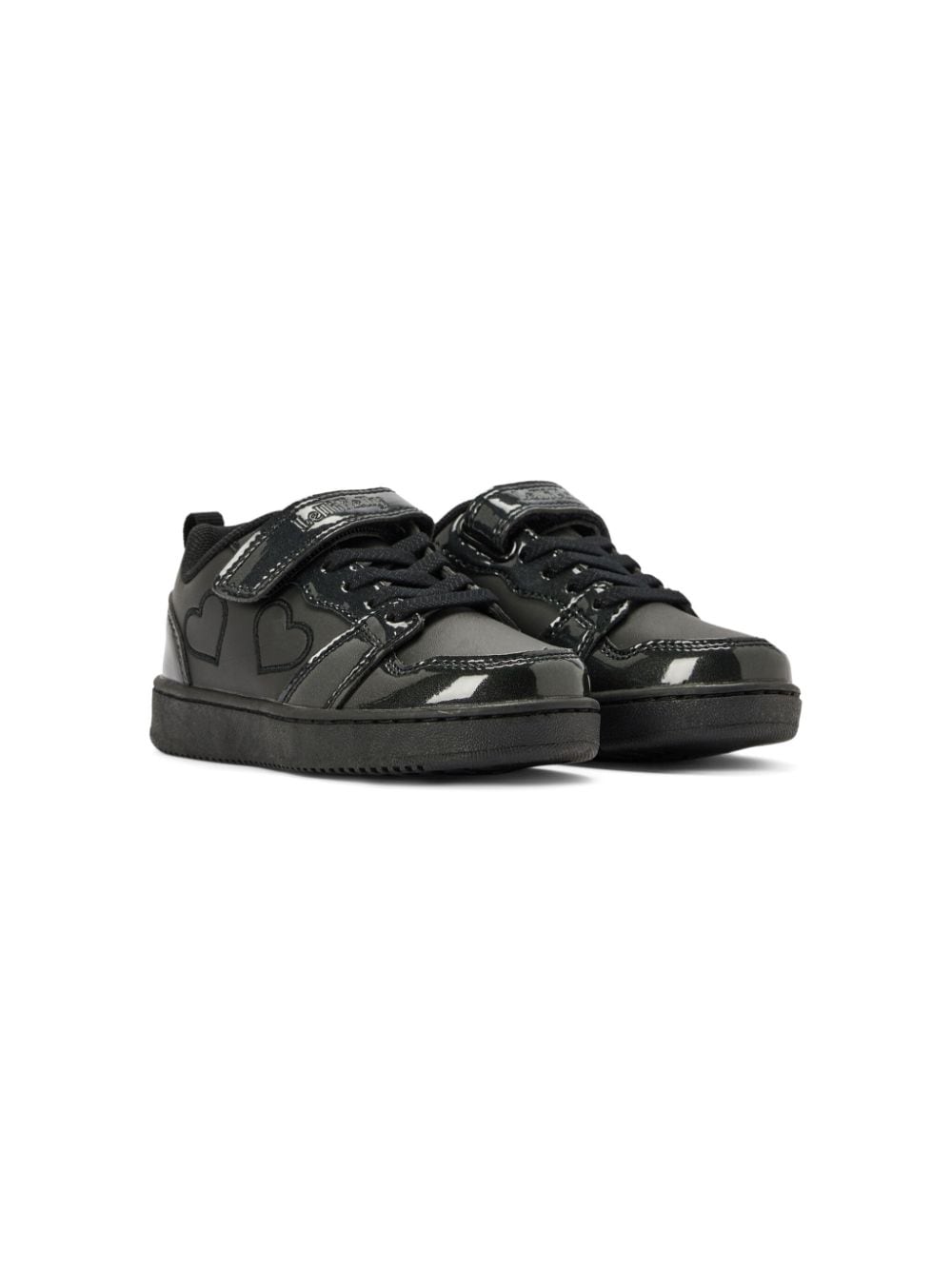 Lelli Kelly hearts faux leather trainers - Black von Lelli Kelly