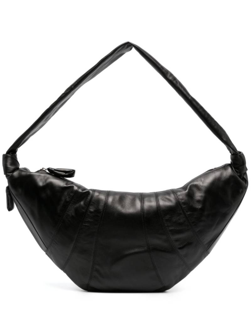 LEMAIRE large Croissant leather shoulder bag - Black von LEMAIRE