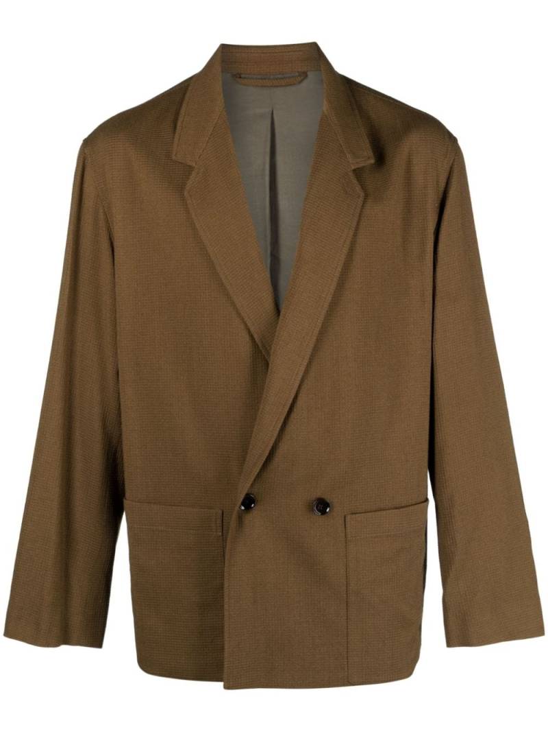 LEMAIRE notched-lapel double-breasted blazer - Brown von LEMAIRE