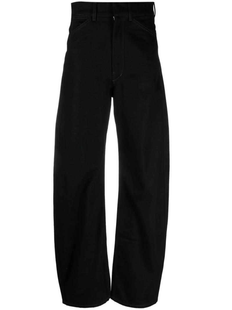 LEMAIRE wide-leg high-rise jeans - Black von LEMAIRE