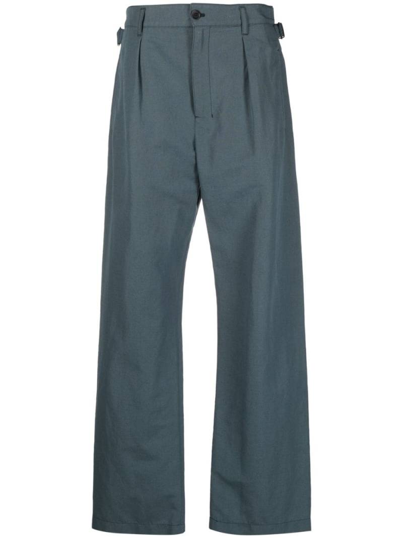 LEMAIRE wide-leg high-waisted trousers - Blue von LEMAIRE