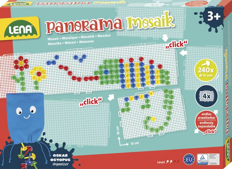 Lena® Kreativset »Mosaik Set Panorama XL transparent«, Made in Europe von Lena®