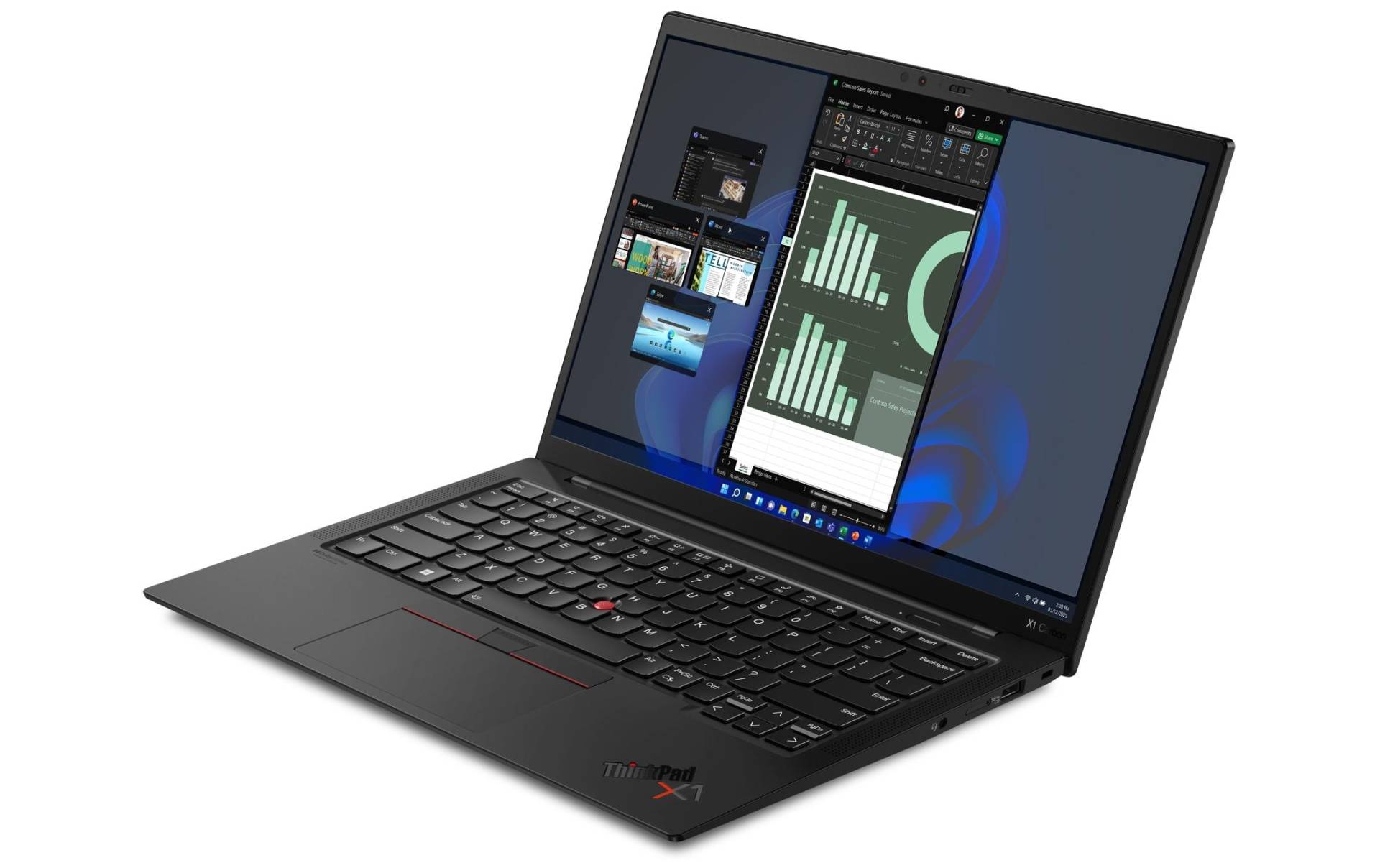 Lenovo Business-Notebook »Lenovo ThinkPad X1C G10, i7-1255U, W11-P DG«, 35,42 cm, / 14 Zoll, Intel, Core i7, Iris Xe Graphics, 512 GB SSD von Lenovo