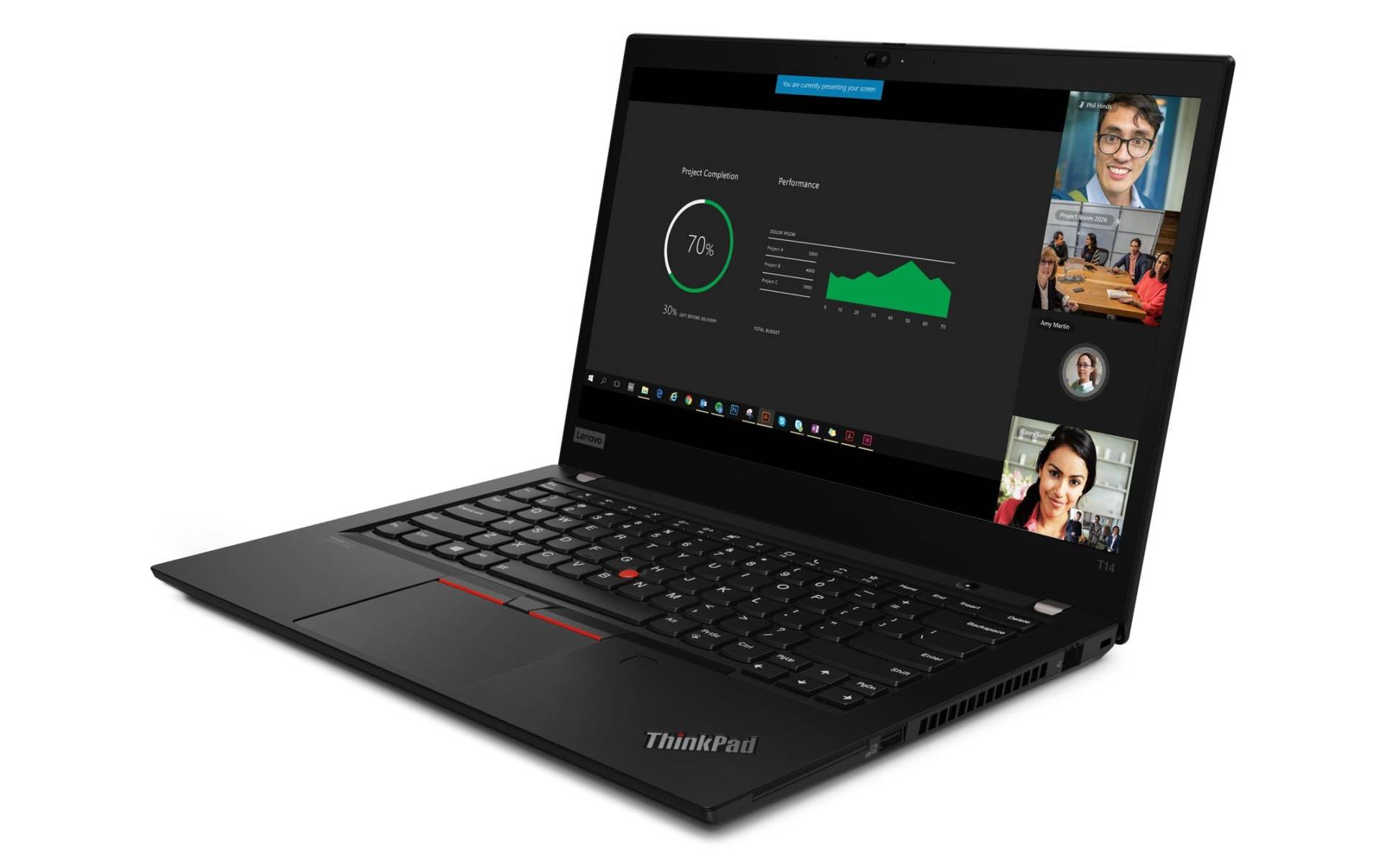 Lenovo Business-Notebook »ThinkPad T14 Gen. 2«, 35,42 cm, / 14 Zoll, Intel, Core i5, Iris Xe Graphics, 256 GB SSD von Lenovo