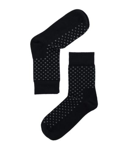 Lenz Longlife socks women 2er Pack - black/grey dots (Grösse: 35-38) von Lenz