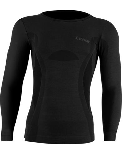 Lenz Longsleeve men merino 6.0 round neck - black (Grösse: L) von Lenz