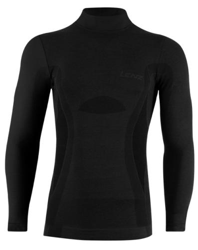 Lenz Longsleeve women merino 6.0 turtle neck - black (Grösse: M) von Lenz