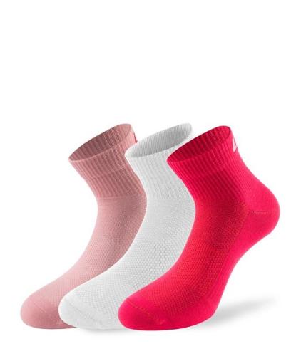 Lenz Performance Quarter Tech 3er Pack - pink/white/rose (Grösse: 35-38) von Lenz