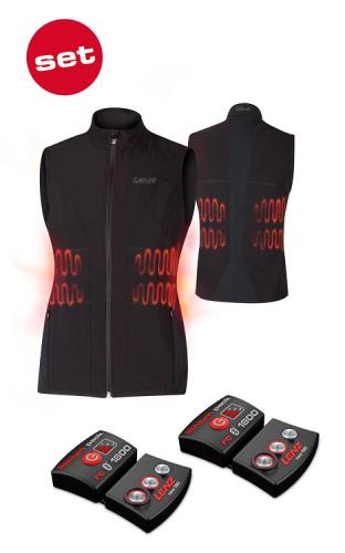 Lenz Set Heat Vest 1.0women+rcb1800 - black (Grösse: XS) von Lenz