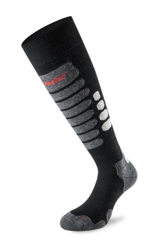 Lenz Skiing 3.0 Merino Softtec - black/grey (Grösse: 39-41) von Lenz