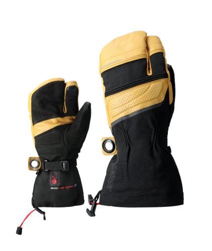 Lenz heat glove 8.0 lobster uni Paar - black/beige (Grösse: XL(10-) von Lenz