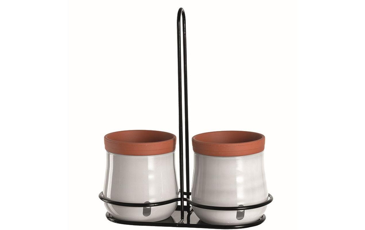 LEONARDO Blumentopf »Serra 2-teilig, mit Halterung, Weiss«, (Set) LEONARDO Blumentopf »Serra 2-teilig, mit Halterung, Weiss«, (Set) von Leonardo