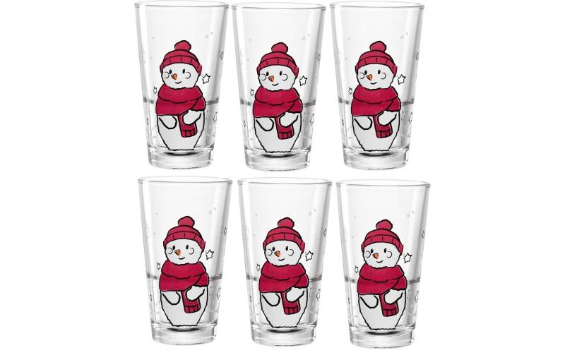 LEONARDO Glas »Autentico Schneemann 330 ml, 6 Stück, Transparent«, (6 tlg.) von Leonardo