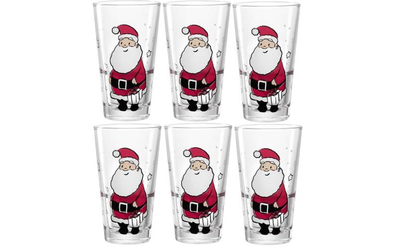 LEONARDO Glas »Autentico Weihnachtsmann 330 ml, 6 Stück«, (6 tlg.) von Leonardo