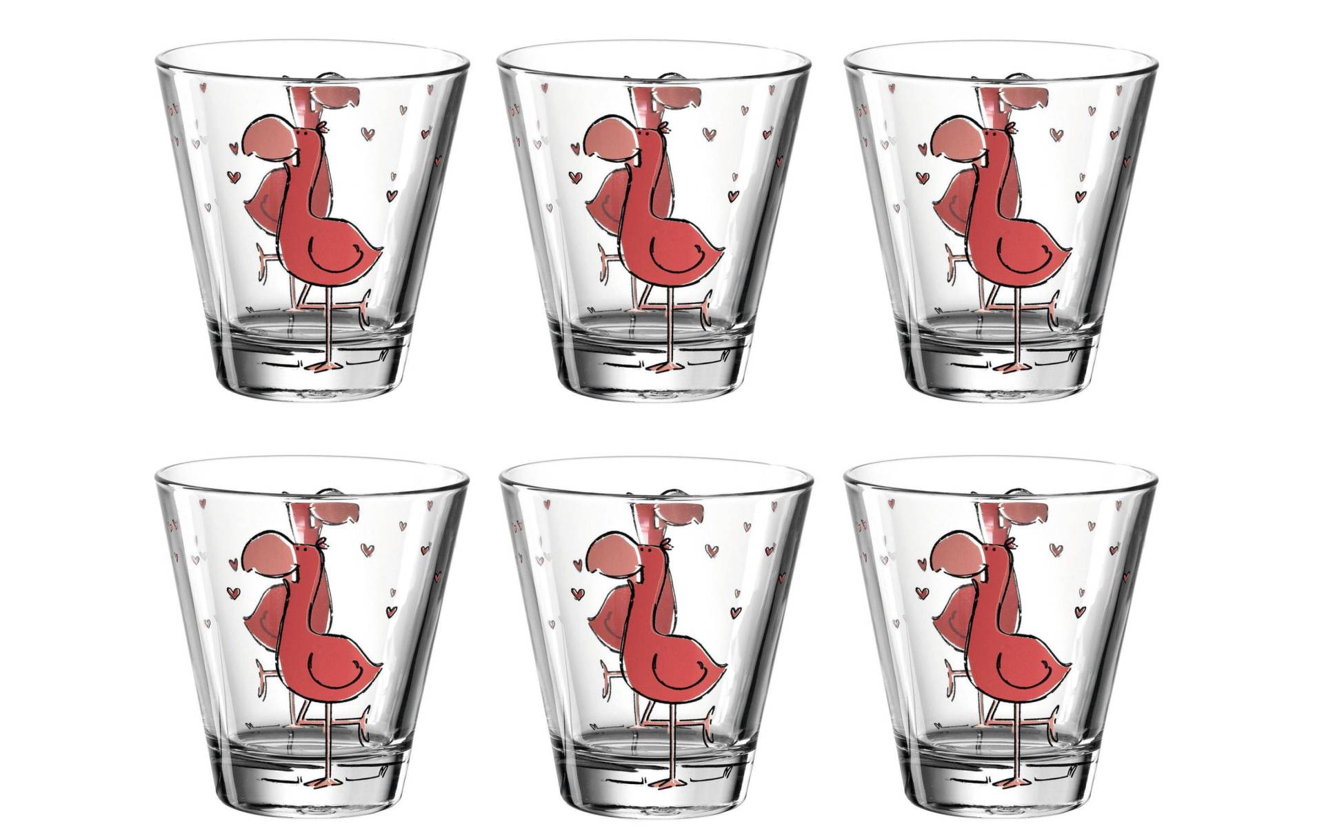 LEONARDO Glas »Bambini Flamingo 215 ml 6 Stück« von Leonardo