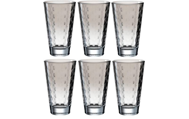 LEONARDO Glas »Optic Pastell, 300ml«, (6 tlg.) von Leonardo