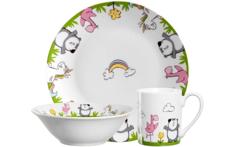 LEONARDO Kindergeschirr-Set »Bambini Flamingo/Panda/Einhorn, 3-teilig« von Leonardo