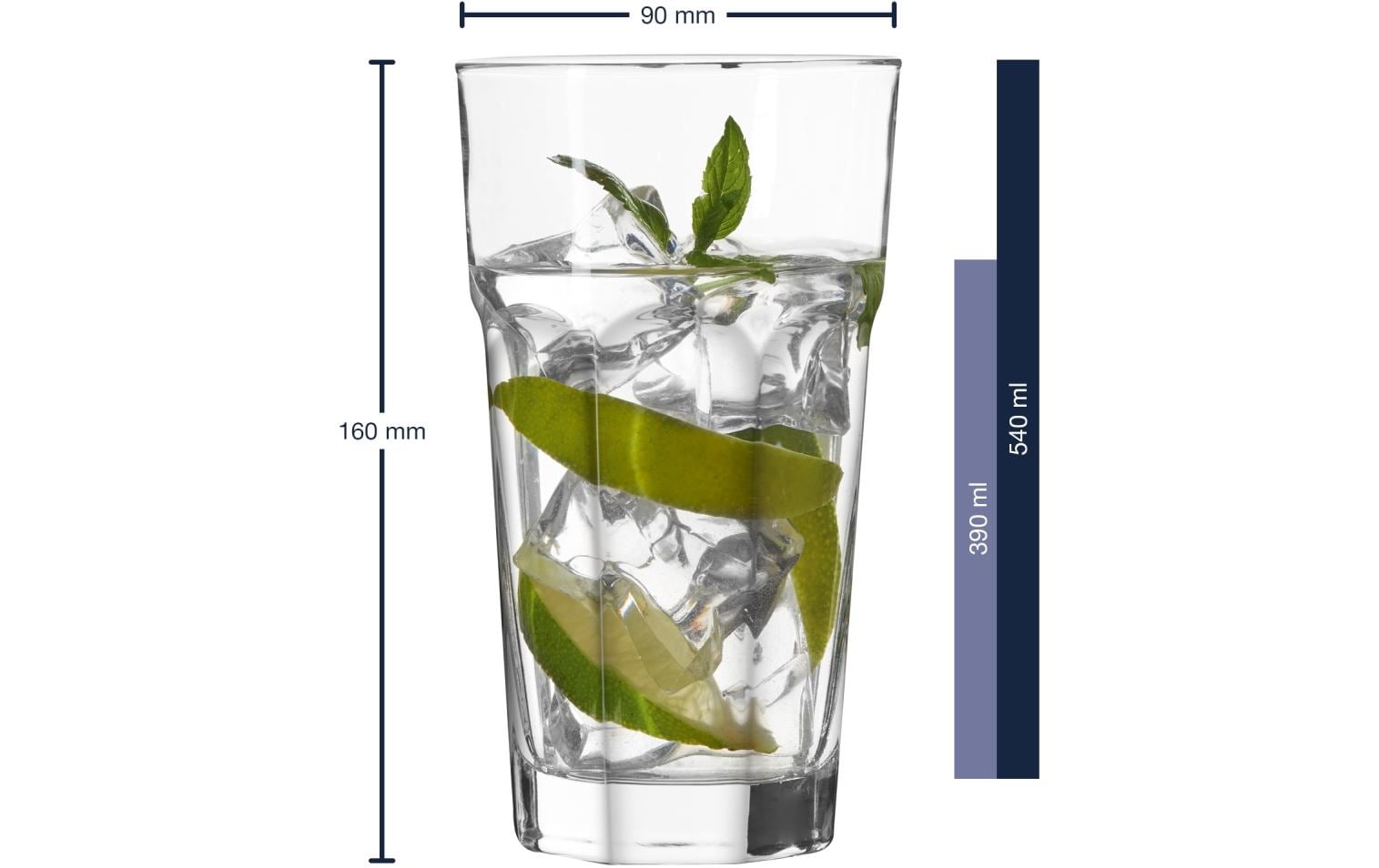 LEONARDO Longdrinkglas »Longdrinkglas XL, Rock« LEONARDO Longdrinkglas »Longdrinkglas XL, Rock« von Leonardo
