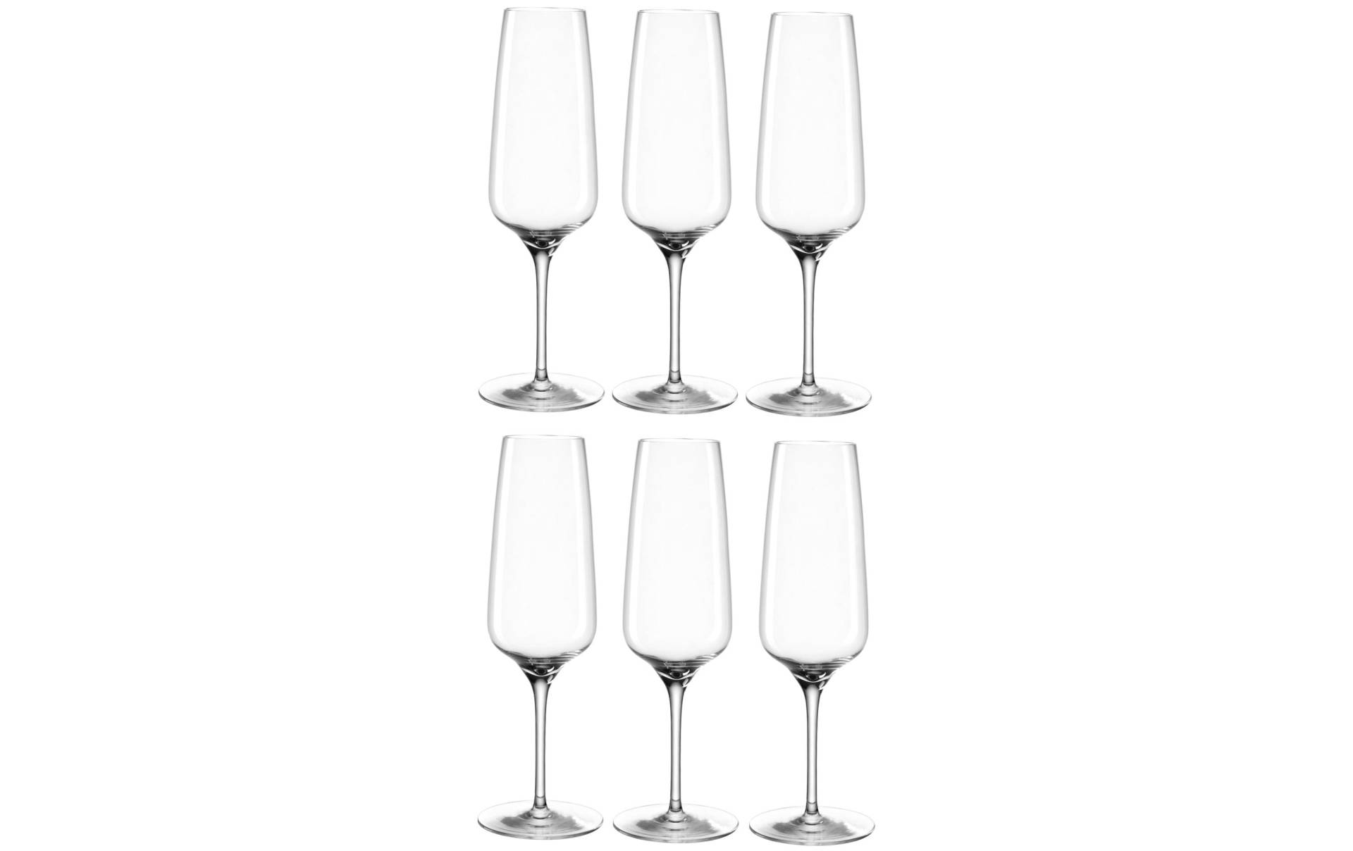 LEONARDO Sektglas »Cesti 240 ml, 6 Stück, Grau/Transparent«, (6 tlg.) von Leonardo