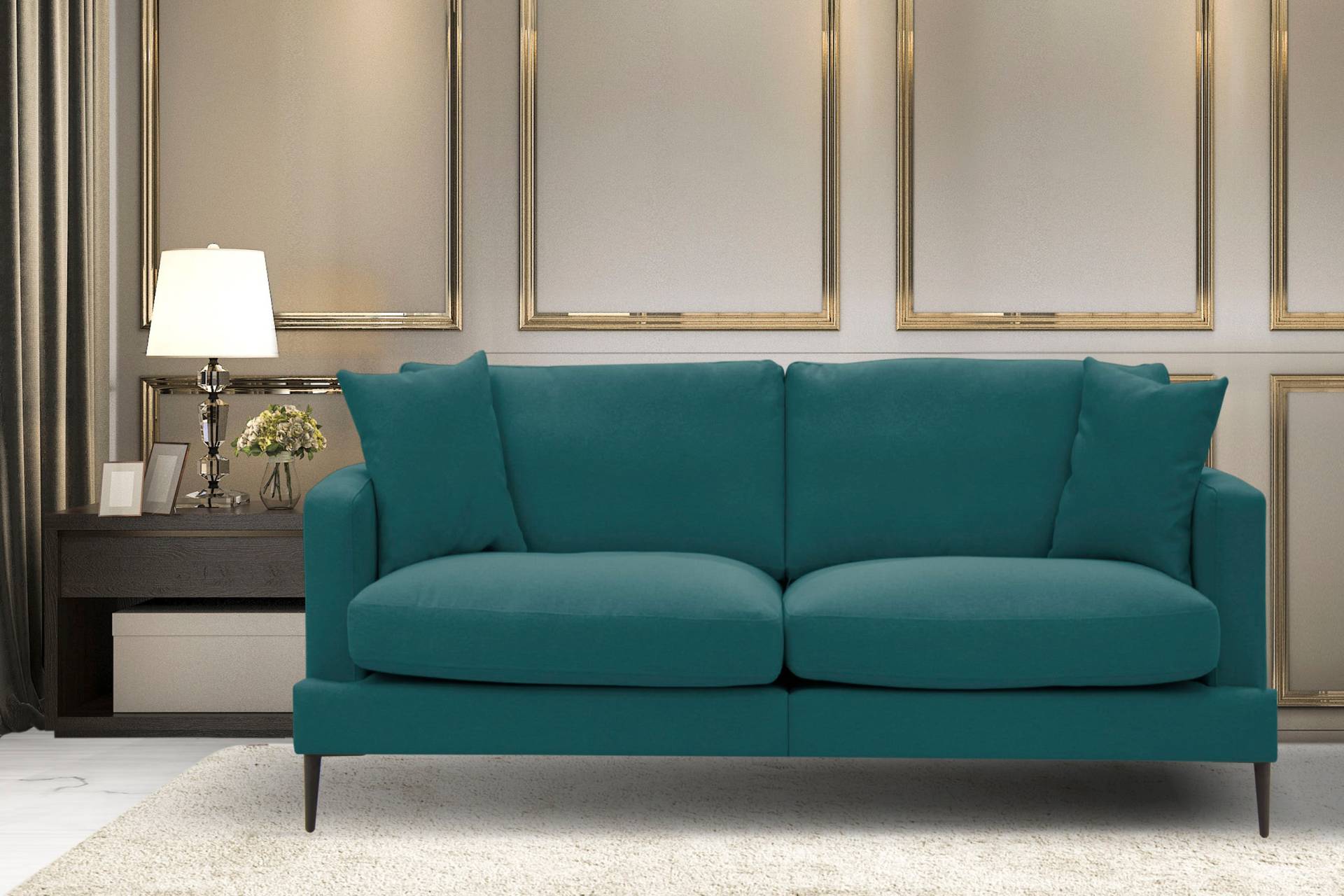 Leonique 2-Sitzer »Cozy«, mit losen Kissen und Metallbeinen Leonique 2-Sitzer »Cozy«, mit losen Kissen und Metallbeinen von Leonique