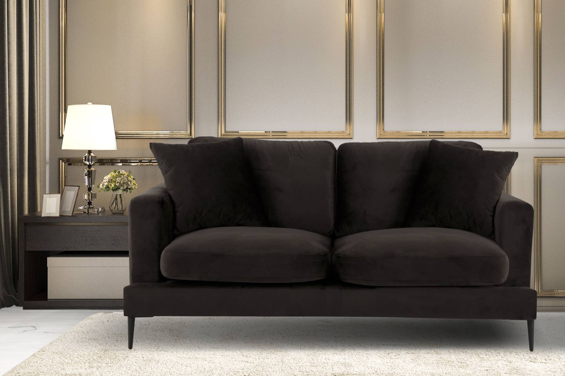 Leonique 2-Sitzer »Cozy«, mit losen Kissen und Metallbeinen Leonique 2-Sitzer »Cozy«, mit losen Kissen und Metallbeinen von Leonique