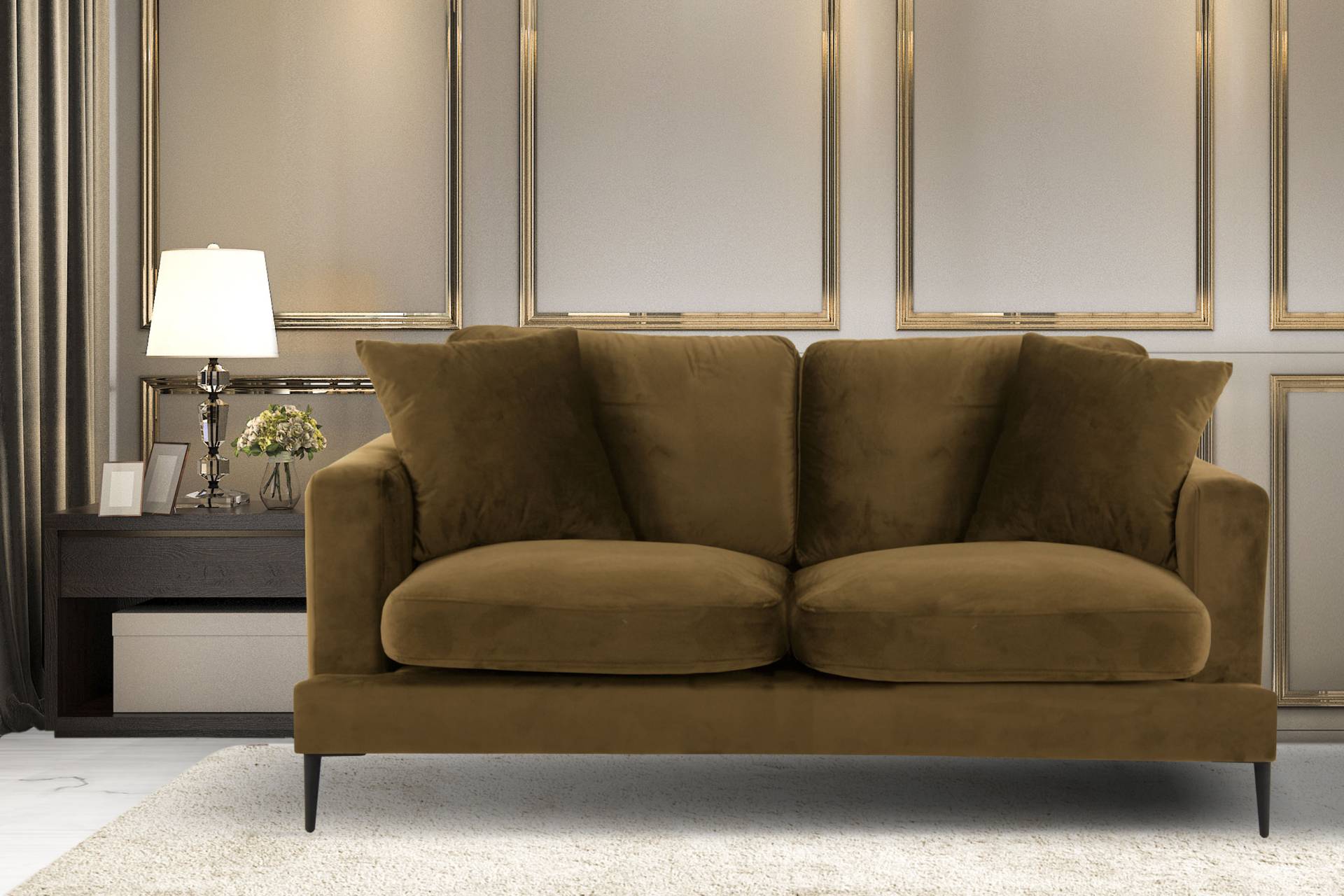 Leonique 2-Sitzer »Cozy«, mit losen Kissen und Metallbeinen Leonique 2-Sitzer »Cozy«, mit losen Kissen und Metallbeinen von Leonique