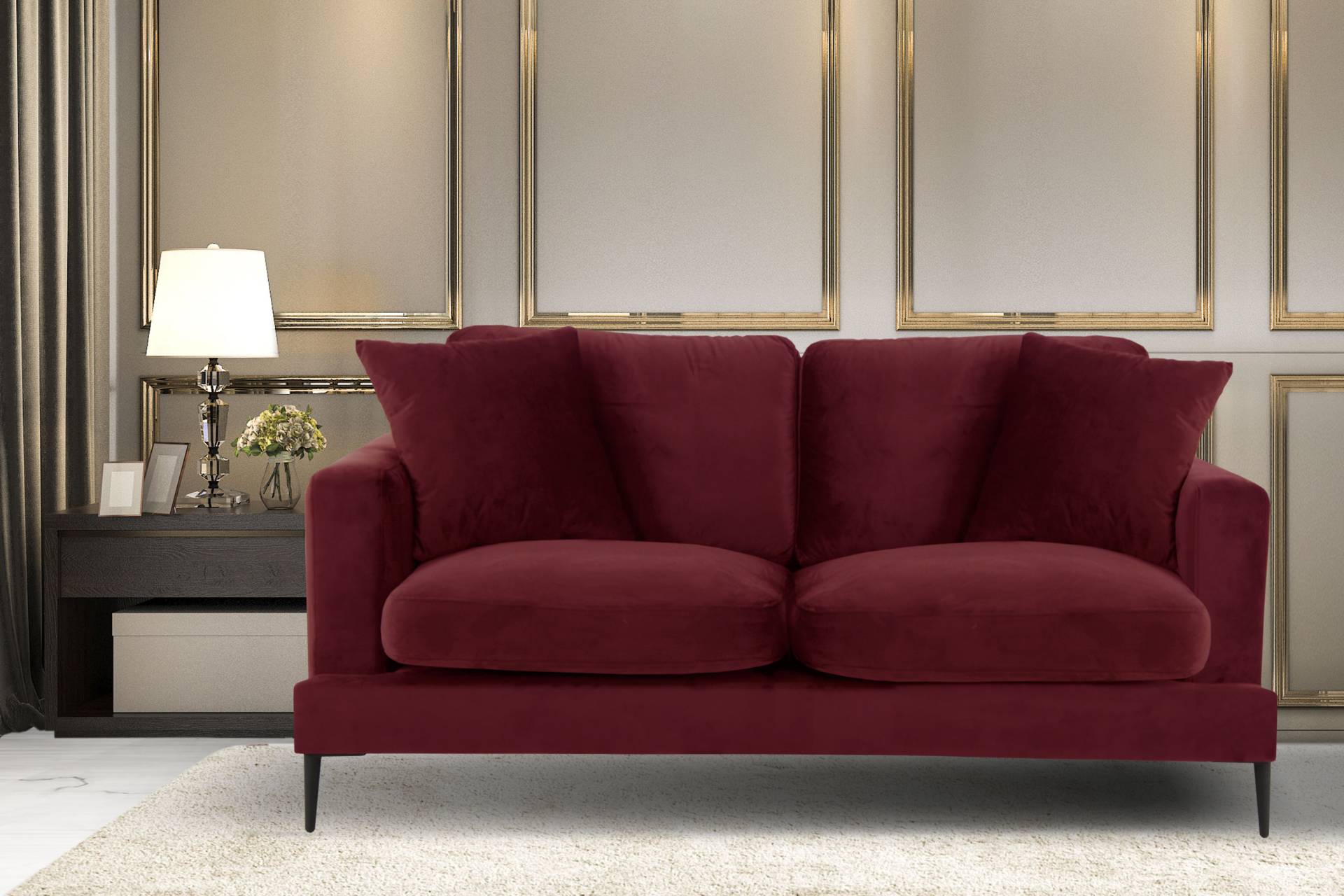 Leonique 2-Sitzer »Cozy«, mit losen Kissen und Metallbeinen Leonique 2-Sitzer »Cozy«, mit losen Kissen und Metallbeinen von Leonique