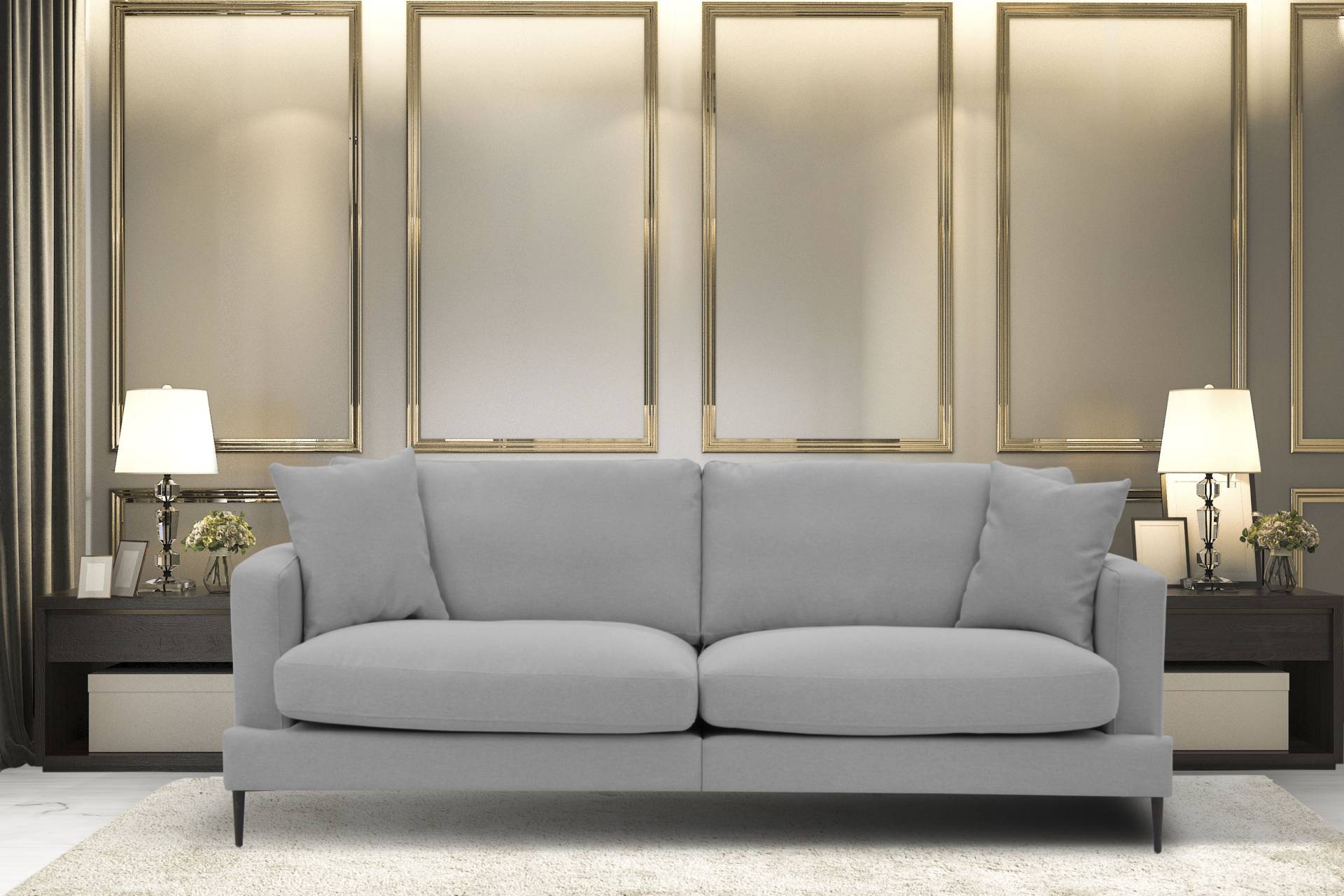 Leonique 3-Sitzer »Cozy«, mit losen Kissen und Metallbeinen Leonique 3-Sitzer »Cozy«, mit losen Kissen und Metallbeinen von Leonique