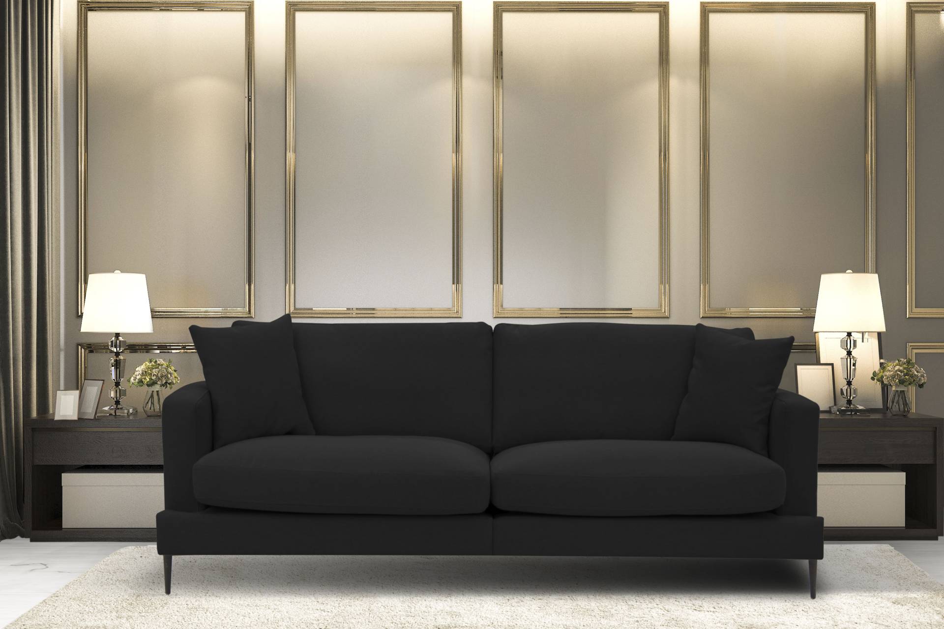 Leonique 3-Sitzer »Cozy«, mit losen Kissen und Metallbeinen Leonique 3-Sitzer »Cozy«, mit losen Kissen und Metallbeinen von Leonique