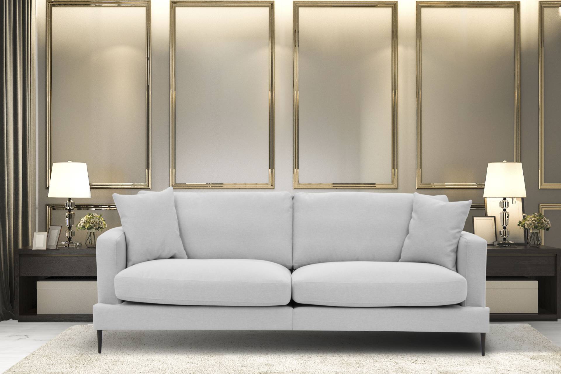 Leonique 3-Sitzer »Cozy«, mit losen Kissen und Metallbeinen Leonique 3-Sitzer »Cozy«, mit losen Kissen und Metallbeinen von Leonique