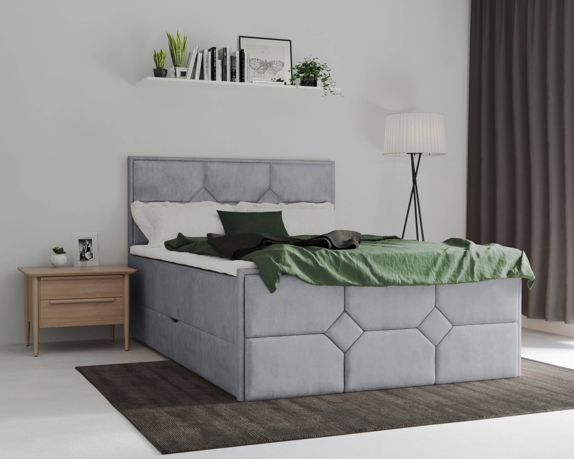 Leonique Boxspringbett »Ambre«, mit Taschen-Federkernmatratze Leonique Boxspringbett »Ambre«, mit Taschen-Federkernmatratze von Leonique