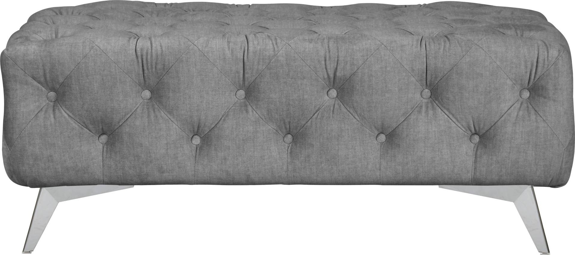 Leonique Polsterhocker »Glynis«, aufwändige Knopfheftung, moderne Chesterfield Optik, Fussfarbe wählbar von Leonique