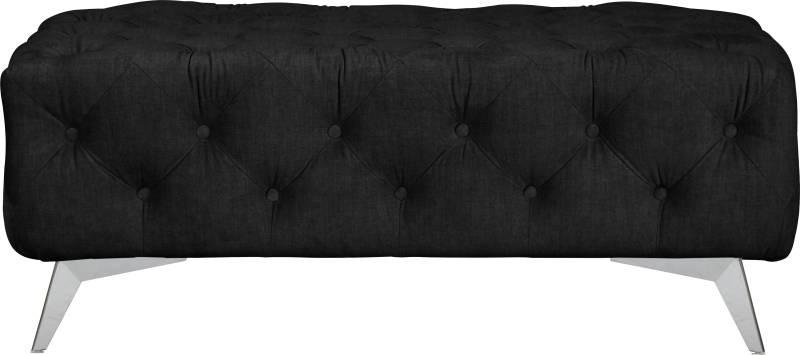 Leonique Polsterhocker »Glynis«, aufwändige Knopfheftung, moderne Chesterfield Optik, Fussfarbe wählbar von Leonique