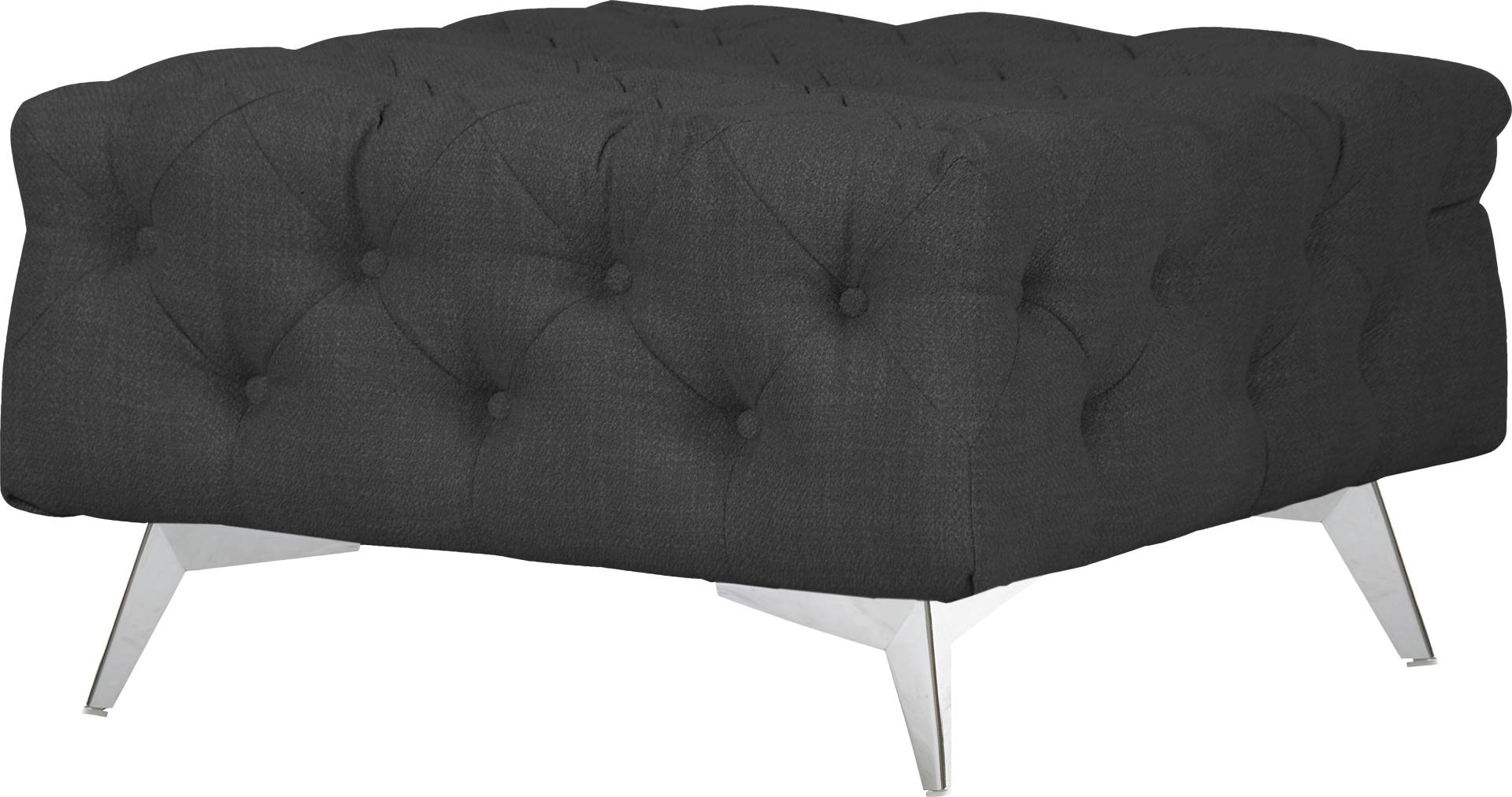 Leonique Polsterhocker »Glynis«, aufwändige Knopfheftung, moderne Chesterfield Optik, Fussfarbe wählbar von Leonique