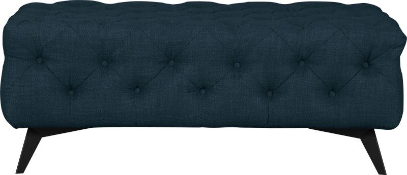 Leonique Polsterhocker »Glynis«, aufwändige Knopfheftung, moderne Chesterfield Optik, Fussfarbe wählbar von Leonique