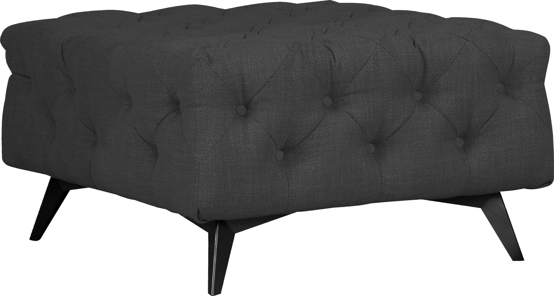 Leonique Polsterhocker »Glynis«, aufwändige Knopfheftung, moderne Chesterfield Optik, Fussfarbe wählbar von Leonique