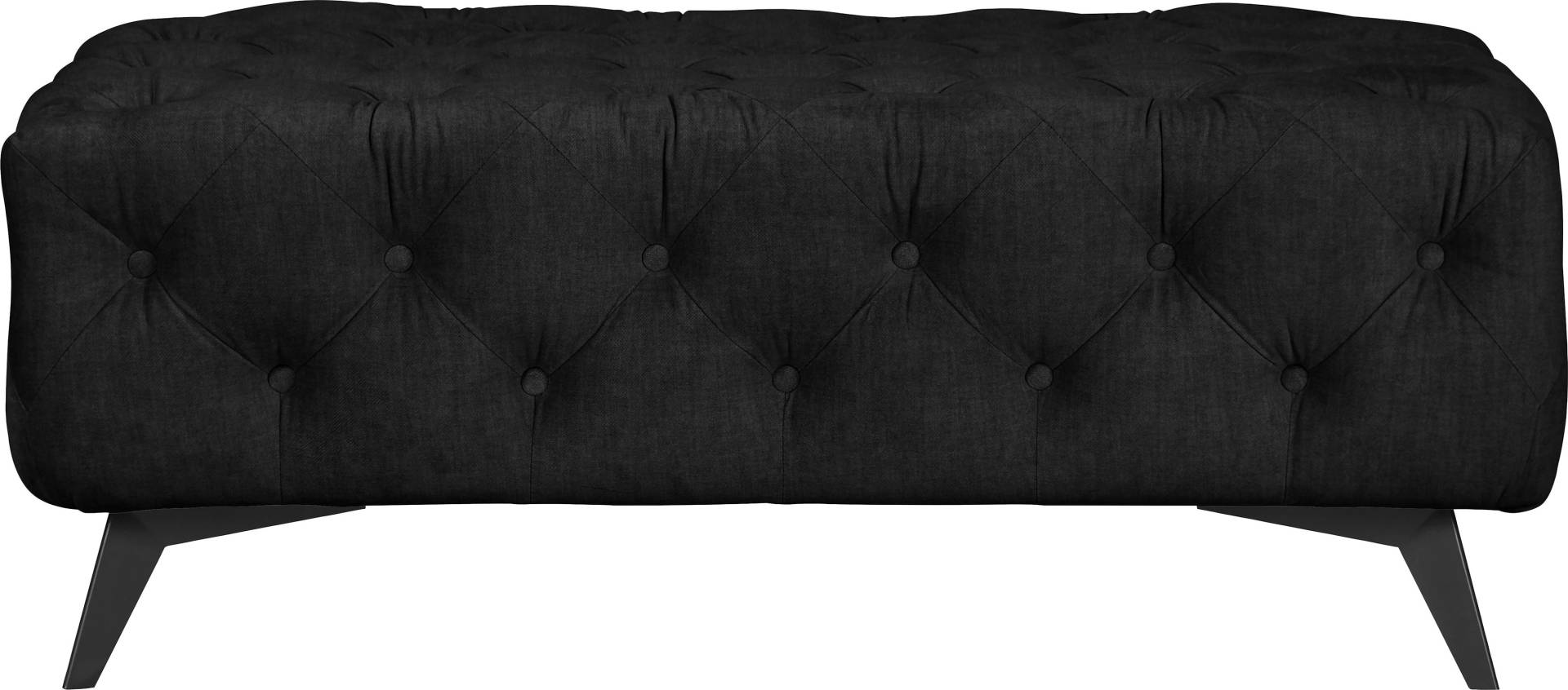 Leonique Polsterhocker »Glynis«, aufwändige Knopfheftung, moderne Chesterfield Optik, Fussfarbe wählbar von Leonique