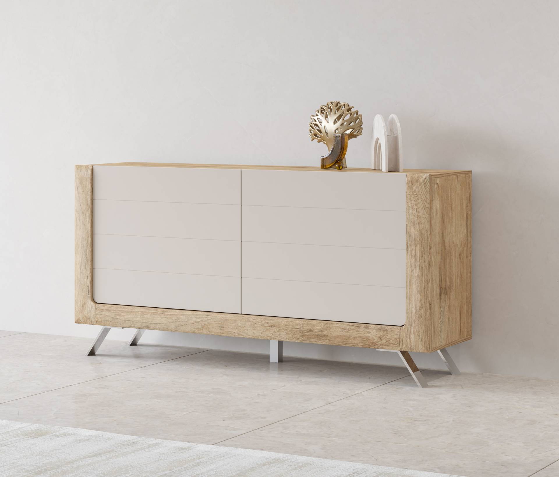 Leonique Sideboard »Kasai«, Breite 160,5 cm, mit 2 Türen von Leonique