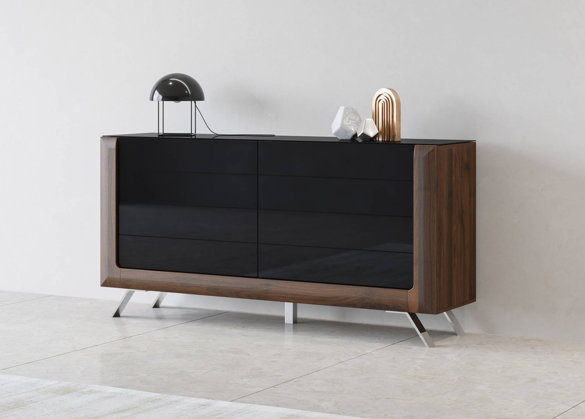 Leonique Sideboard »Kasai«, Breite 160,5 cm, mit 2 Türen von Leonique