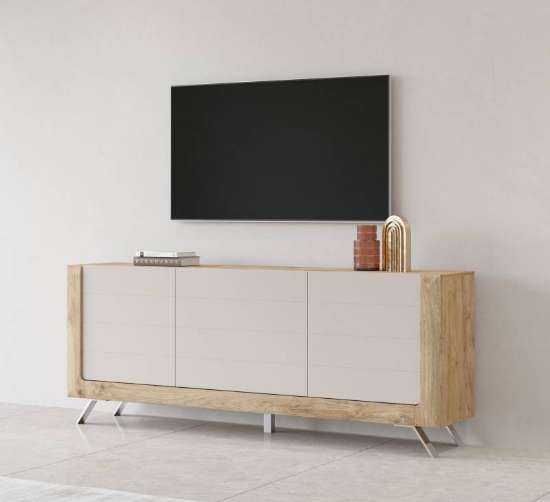 Leonique Sideboard »Kasai«, Breite 199 cm, mit 3 Türen von Leonique