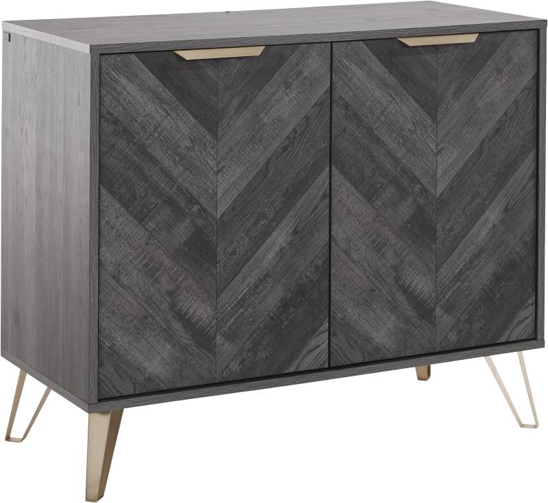 Leonique Sideboard »Nanterie«, aus edler Holzoptik, mit exklusivem Fischgrätenmuster, Breite 90 cm von Leonique