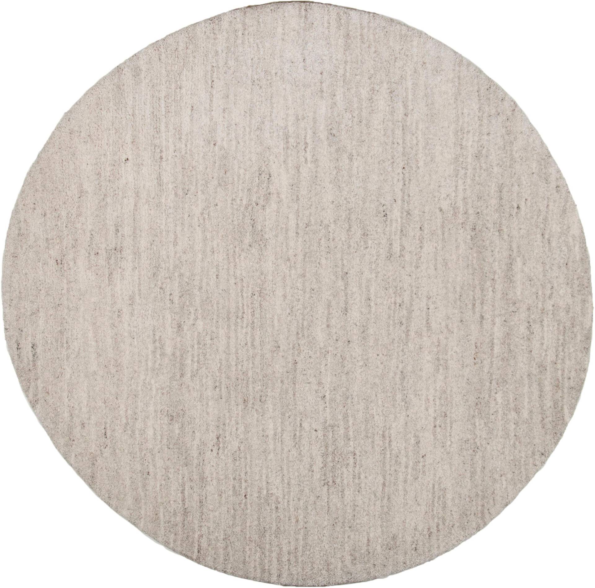 Leonique Wollteppich »Punam«, rund, 28 mm Höhe, echter Berber aus Marokko, einfarbig, reine Wolle, handgeknüpft Leonique Wollteppich »Punam«, rund, 28 mm Höhe, echter Berber aus Marokko, einfarbig, reine Wolle, handgeknüpft von Leonique