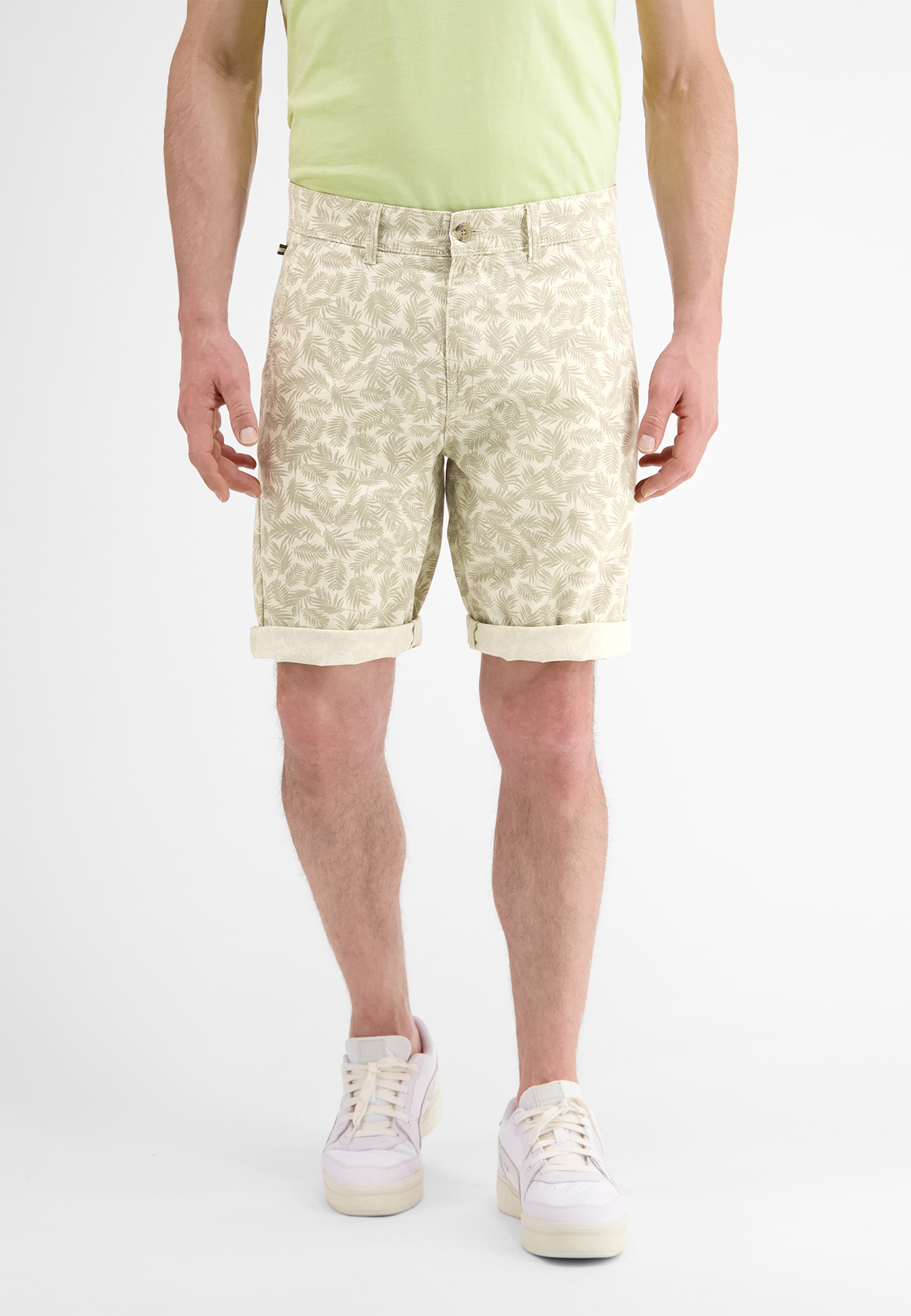 LERROS Chinoshorts »LERROS Chino Bermuda *Leafs*« von Lerros