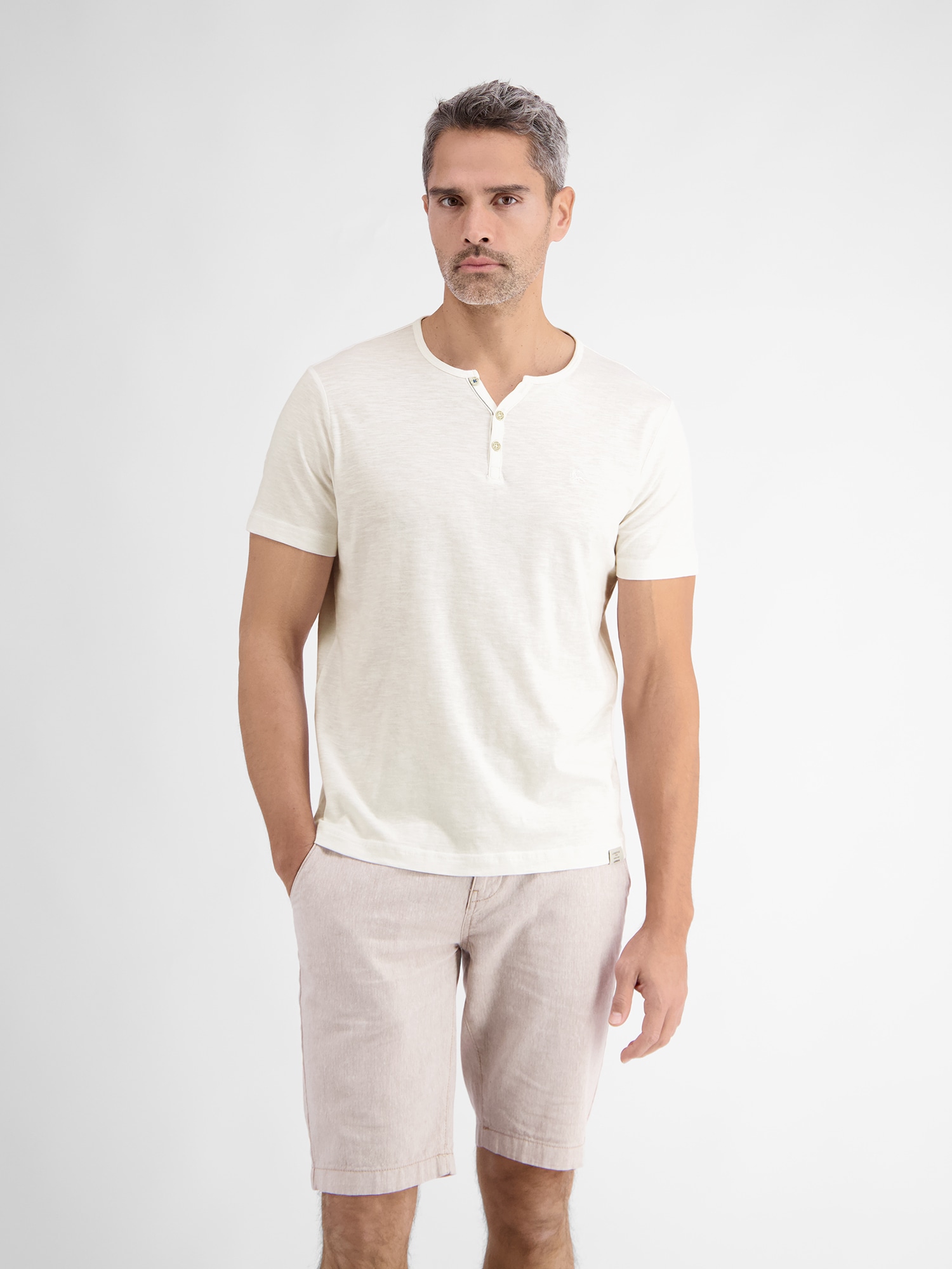 LERROS Henleyshirt »LERROS Basic Henleyshirt« von Lerros